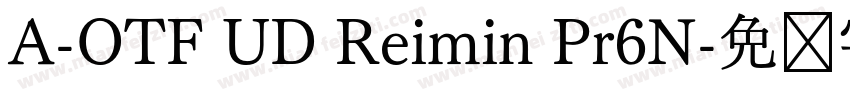 A-OTF UD Reimin Pr6N字体转换